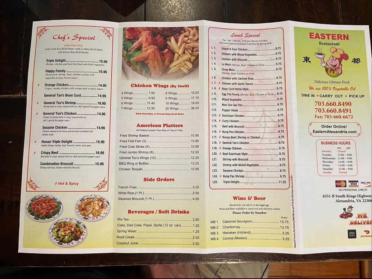 Menu Eastern Restaurant-2